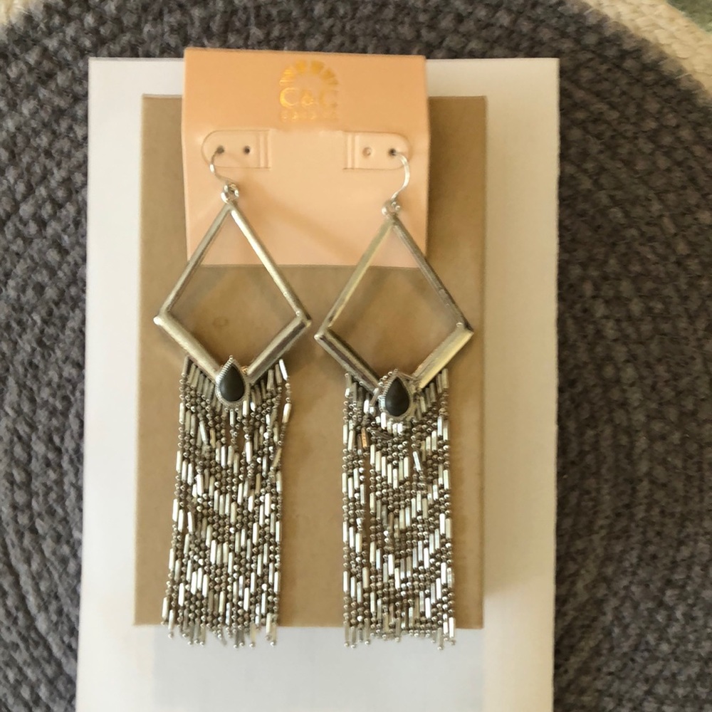 Silver earrings